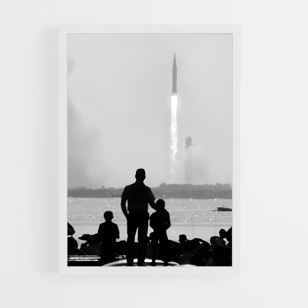 Poster Décollage Historique – affiche Missions spatiales (vue 3)